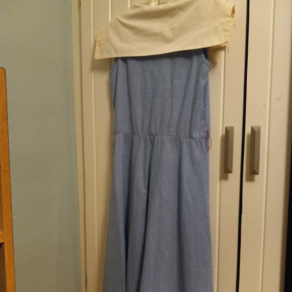 Vintage sleeveless dress with belt - Picture 5 of 13